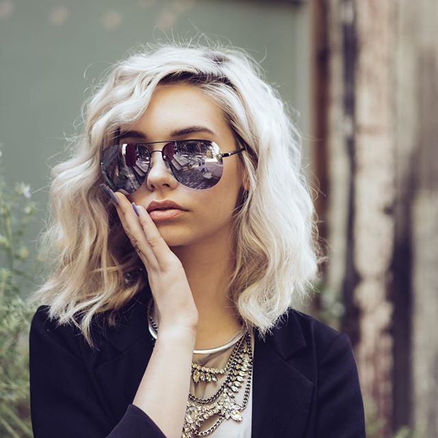 Amanda Steele for Quay Australia Eyewear 2015 : Key Makeup & Hair